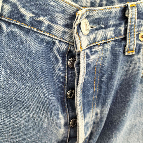 リーバイス Levis 90S スペイン製 ボタンフライ ストレートデニム メンズ W33 L32
