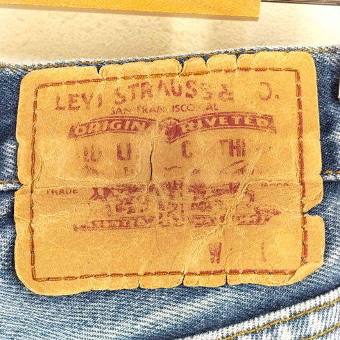 リーバイス Levis 90S スペイン製 ボタンフライ ストレートデニム メンズ W33 L32
