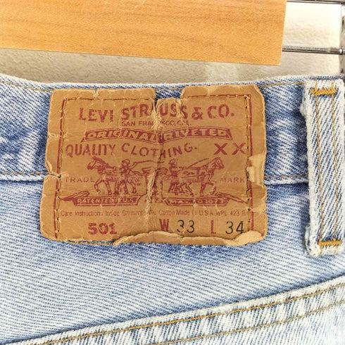リーバイス Levis 90S ボタン裏刻印522 USA製 501 デニムパンツ メンズ W33 L34