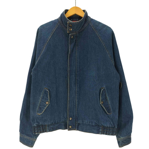 アイゾッド IZOD 90S 緑糸巻きタグ 裏地チェック デニム ハリントン ジャケット スイングトップ メンズ import:M