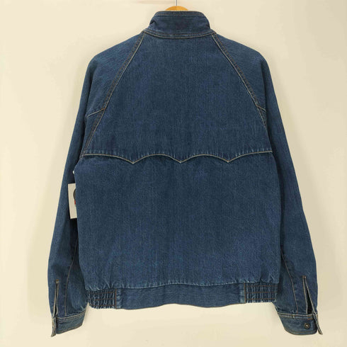 アイゾッド IZOD 90S 緑糸巻きタグ 裏地チェック デニム ハリントン ジャケット スイングトップ メンズ import:M