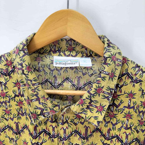 パタゴニア patagonia A/Cシャツ 1992 DANCING PALMS/CURRY ダンシング パーム カリー メンズ import:XL