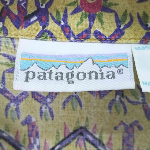 パタゴニア patagonia A/Cシャツ 1992 DANCING PALMS/CURRY ダンシング パーム カリー メンズ import:XL