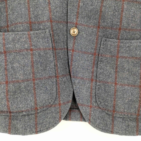 サントリア リング SARTORIA RING Lanificio Di Pray ウール&カシミヤ 2Bテーラードジャケット メンズ JPN:S
