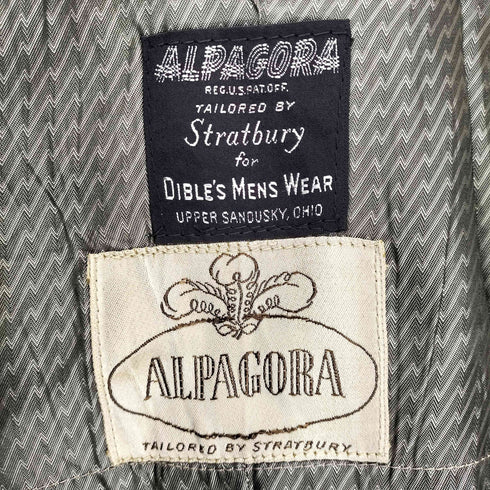 ALPAGORA ネップ加工 ツイードコート メンズ