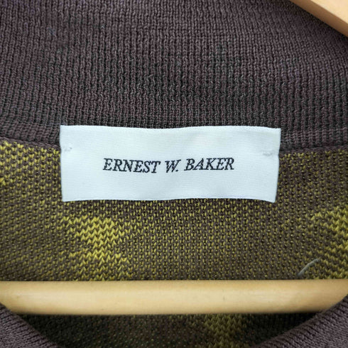 アーネストダブルベーカー ERNEST W.BAKER イタリア製 クラウン 半袖ポロシャツ メンズ