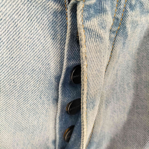 パームエンジェルス Palm Angels ダメージ加工ストレートスキニーデニムパンツ メンズ 30