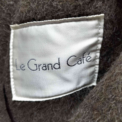 LE GRAND CAFE アルパカ モヘア混 ダブルコート メンズ