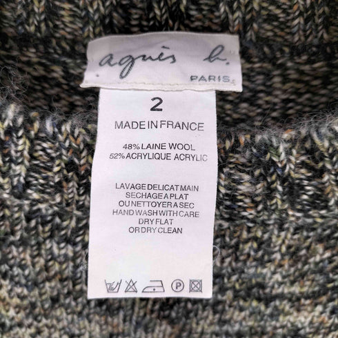アニエスベー agnes b. フランス製 S/S プルオーバーニット レディース 2