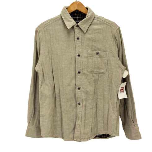 エディーバウアー Eddie Bauer 裏地チェック 長袖ネルシャツ メンズ JPN:M
