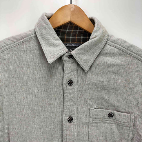 エディーバウアー Eddie Bauer 裏地チェック 長袖ネルシャツ メンズ JPN:M