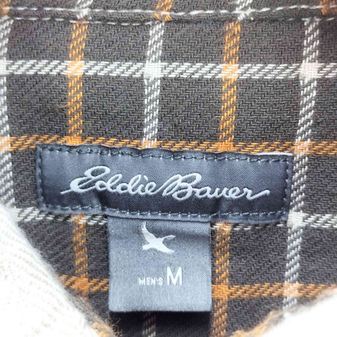 エディーバウアー Eddie Bauer 裏地チェック 長袖ネルシャツ メンズ JPN:M
