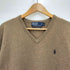 ポロバイラルフローレン Polo by RALPH LAUREN スモールポニー刺繍 vネック ウールニット メンズ JPN:L