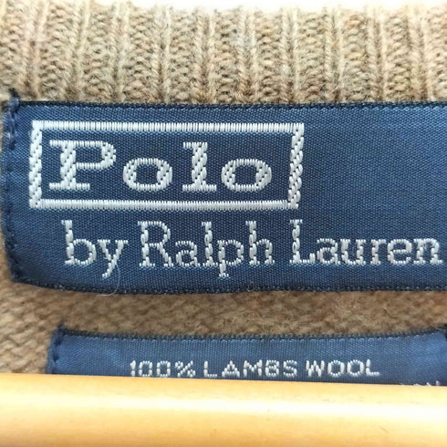ポロバイラルフローレン Polo by RALPH LAUREN スモールポニー刺繍 vネック ウールニット メンズ JPN:L
