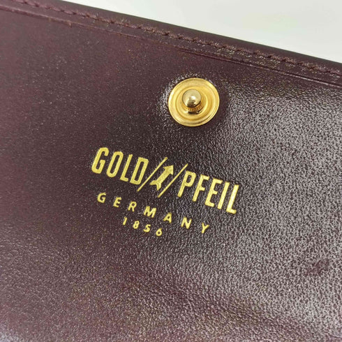 gold pfeil oxford ボックス型 レザーコインケース メンズ