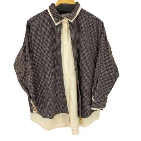 ケイビーエフ KBF チェックレイヤードBIGシャツ レディース ONE SIZE