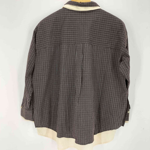 ケイビーエフ KBF チェックレイヤードBIGシャツ レディース ONE SIZE