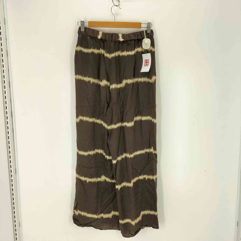 アーバンリサーチ URBAN RESEARCH シルクミックスボーダープリントパンツ レディース JPN:38