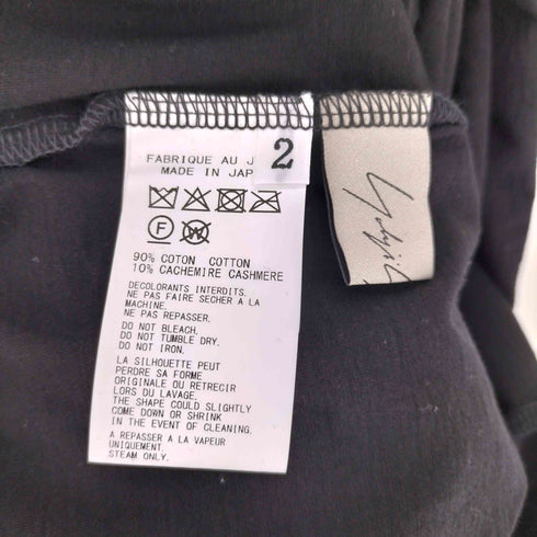 ヨウジヤマモト Yohji Yamamoto 25SS CASHARN HIGH NECK LONG SLV T レディース JPN:2