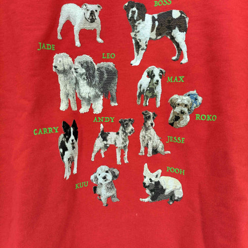 センスオブプレイス SENSE OF PLACE Dog Graphic Crew-neck Sweat メンズ JPN:L