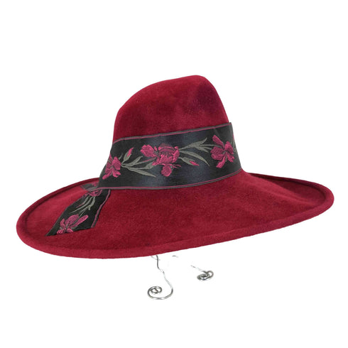 Philip Treacy London リボン装飾 ロングブリム ハット レディース