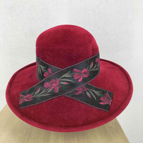 Philip Treacy London リボン装飾 ロングブリム ハット レディース