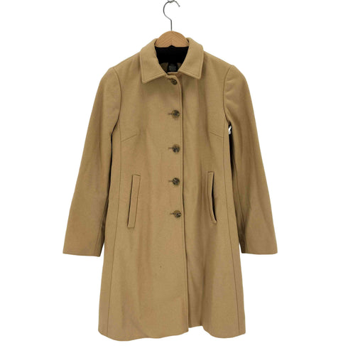 バナナリパブリック BANANA REPUBLIC 00s ウールナイロン ステンカラーコート レディース XS