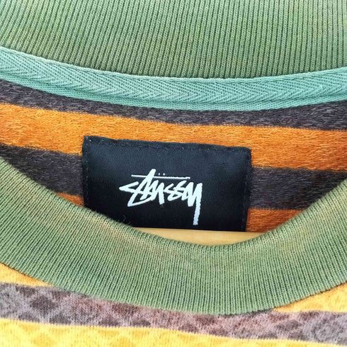 ステューシー Stussy コットンボーダーTシャツ メンズ import:S