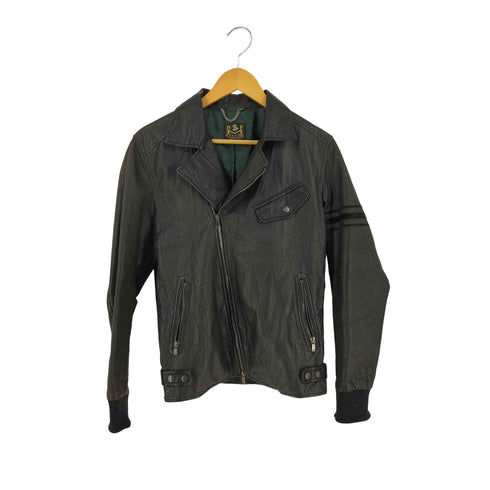 ブラックフレーム BLVCK FLAME PIG LEATHER ダブルライダースジャケット メンズ JPN:44