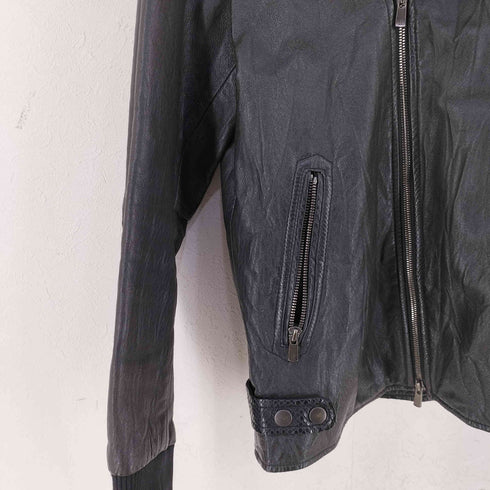 ブラックフレーム BLVCK FLAME PIG LEATHER ダブルライダースジャケット メンズ JPN:44