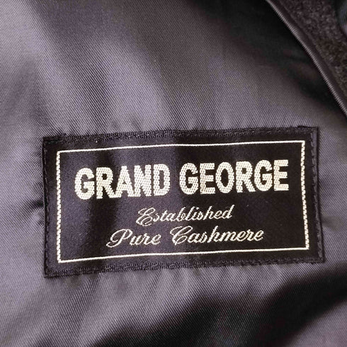 GRAND GEORGE カシミヤ100% ステンカラーコート メンズ M