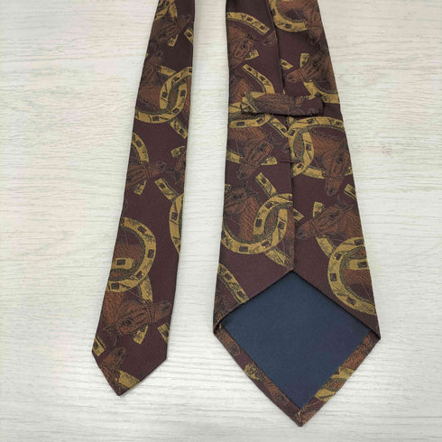 ラルフローレン RALPH LAUREN MADE BY HAND ホース刺繍 シルクネクタイ メンズ