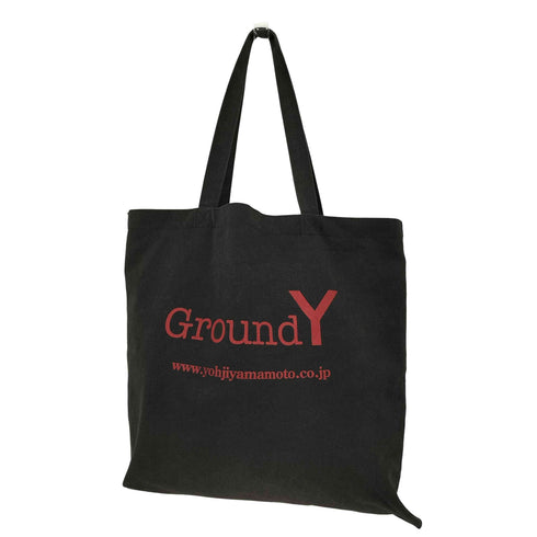 グラウンドワイ Ground Y COTTON CANVAS LOGO TOTE BAG メンズ