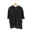 ザラ ZARA レース編み穴あきシャツ メンズ import:L