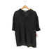 ザラ ZARA レース編み穴あきシャツ メンズ import:L