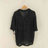 ザラ ZARA レース編み穴あきシャツ メンズ import:L