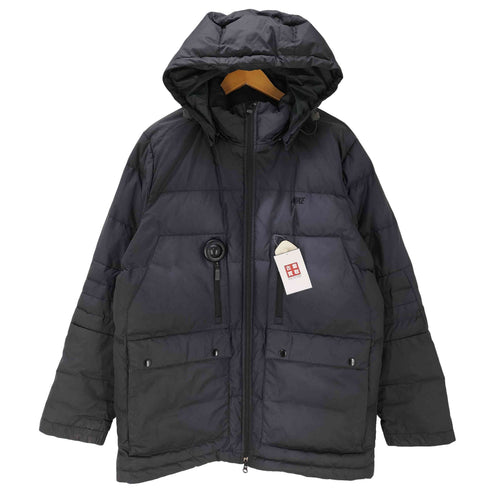 ナイキ NIKE ロゴ プリント フーデッド ダウン ジャケット デタッチャブルフード メンズ import:XL