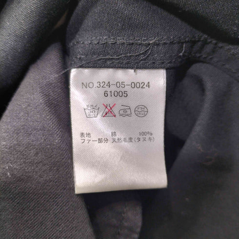 カージュ Khaju ラクーンファー 裏地フリース モッズコート レディース