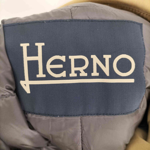 ヘルノ Herno イタリア製 ダウンフーデット ダウン トレンチコート メンズ 48