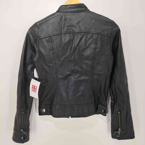 ブラックバイマウジー BLACK by moussy シープレザー シングル ライダースジャケット レディース JPN:1