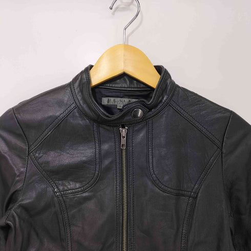 ブラックバイマウジー BLACK by moussy シープレザー シングル ライダースジャケット レディース JPN:1