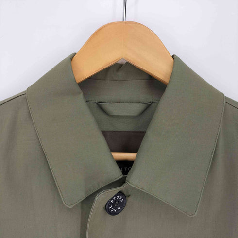 マッキントッシュ Mackintosh スコットランド製 比翼 ゴム引き ステンカラーコート チンストラップ メンズ 36