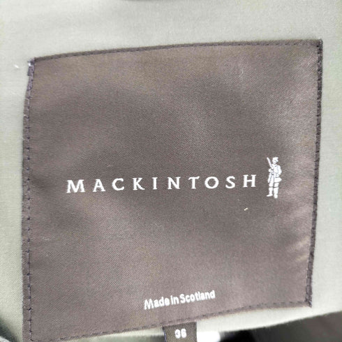 マッキントッシュ Mackintosh スコットランド製 比翼 ゴム引き ステンカラーコート チンストラップ メンズ 36