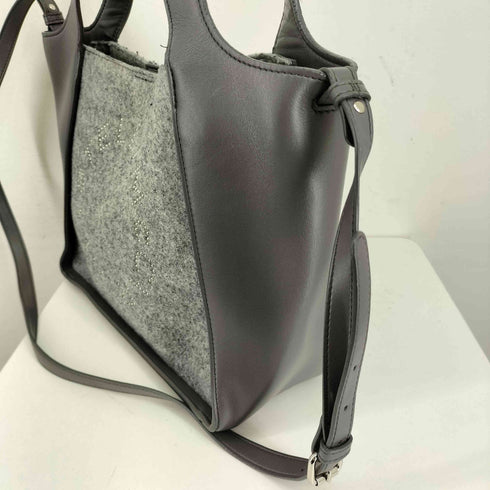 ステラマッカートニー STELLA McCARTNEY スタッズ ロゴ 2way エコフェルト ショルダーバッグ レディース