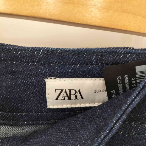ザラ ZARA WIDE-LEG ハイライズデニムパンツ レディース EUR:38