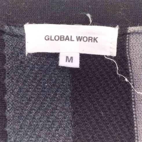 グローバルワーク GLOBAL WORK マルチパターン 立体編みカーディガン メンズ import:M