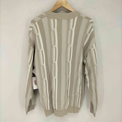 グローバルワーク GLOBAL WORK マルチパターン 立体編みカーディガン メンズ import:M