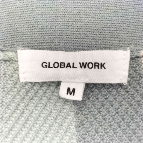 グローバルワーク GLOBAL WORK マルチパターン 立体編みカーディガン メンズ import:M