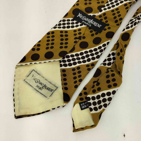 イヴサンローラン Yves Saint Laurent ドット柄 ネクタイ メンズ