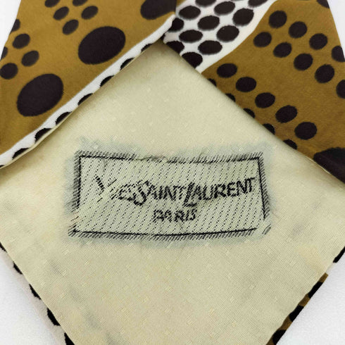 イヴサンローラン Yves Saint Laurent ドット柄 ネクタイ メンズ
